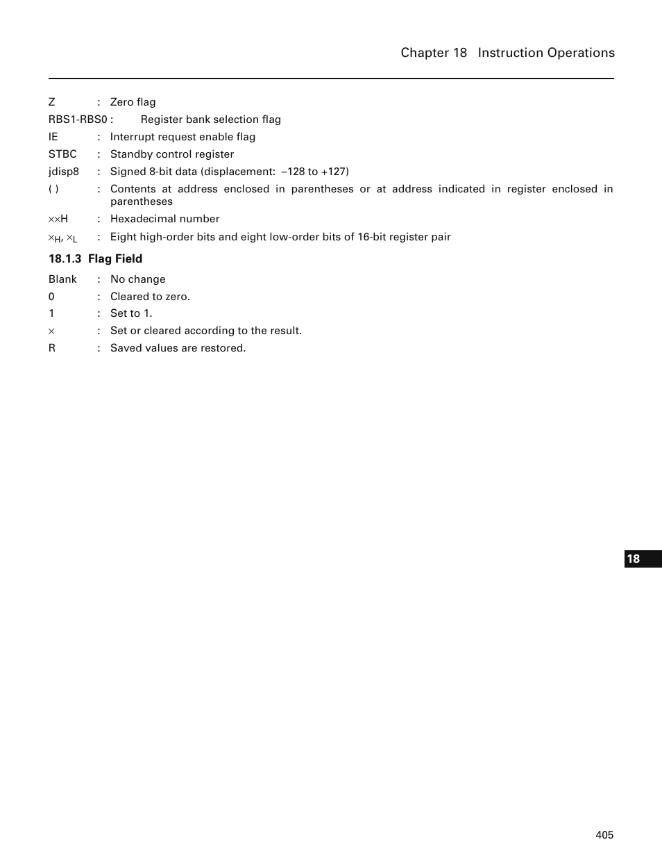 3 flag field | NEC PD78214 User Manual | Page 434 / 487