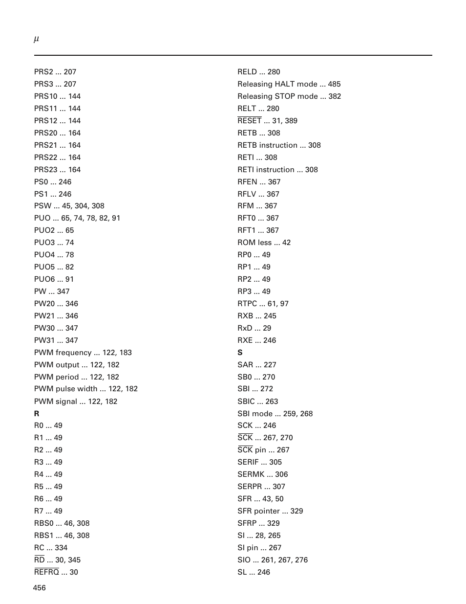 NEC PD78214 User Manual | Page 485 / 487