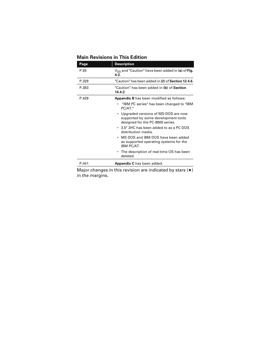 Main revisions in this edition | NEC PD78214 User Manual | Page 5 / 487
