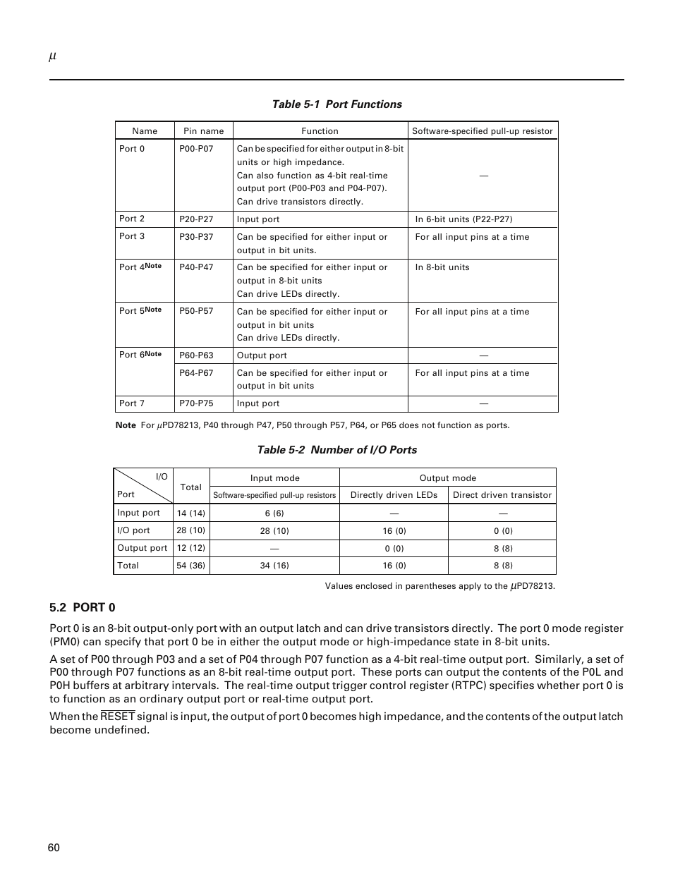 2 port 0 | NEC PD78214 User Manual | Page 89 / 487