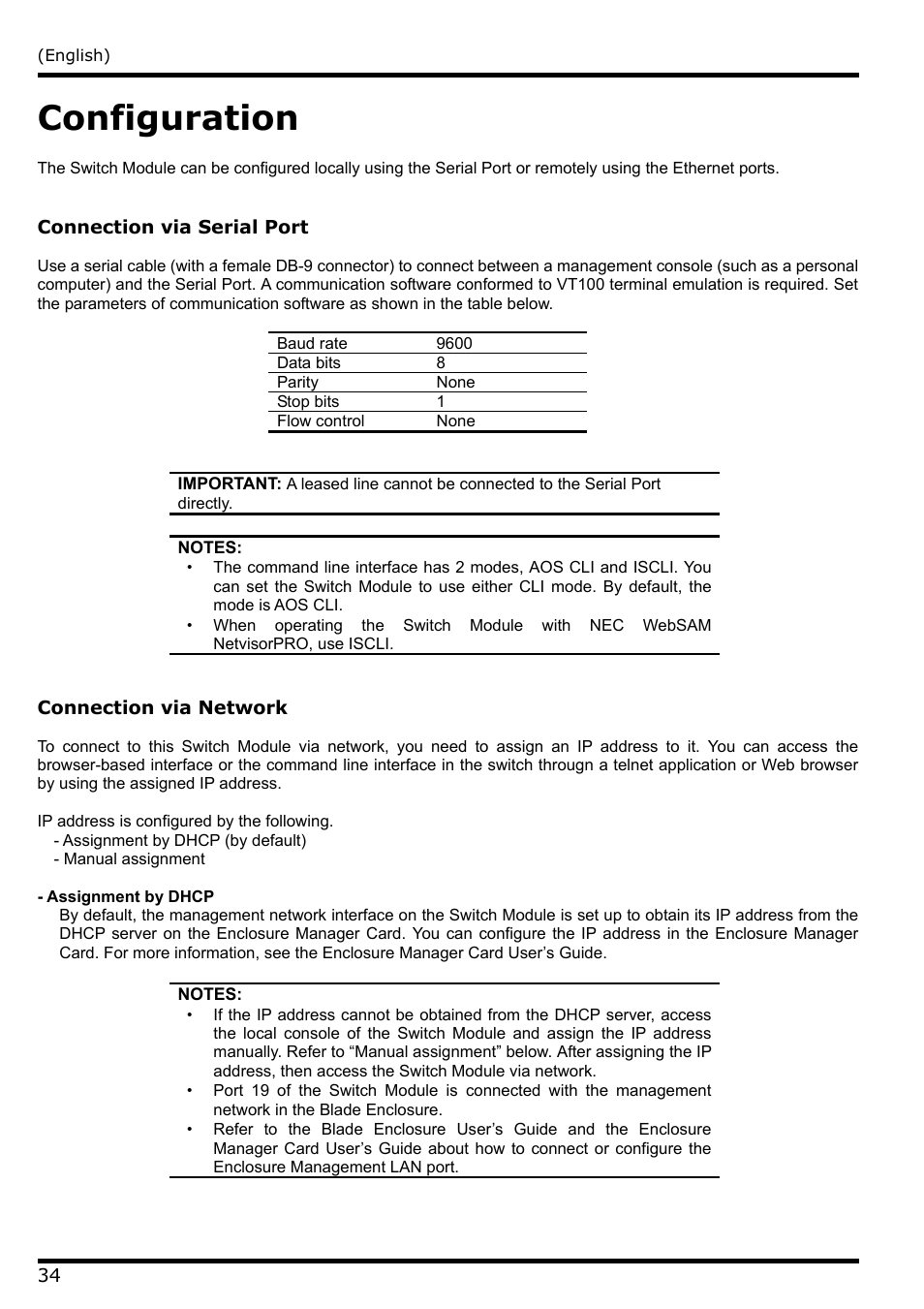 Configuration | NEC N8406-022 User Manual | Page 56 / 62