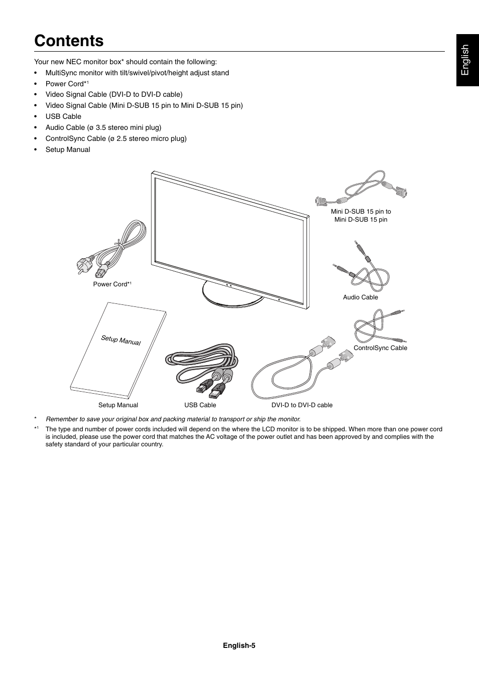 NEC EA273WM User Manual | Page 7 / 27