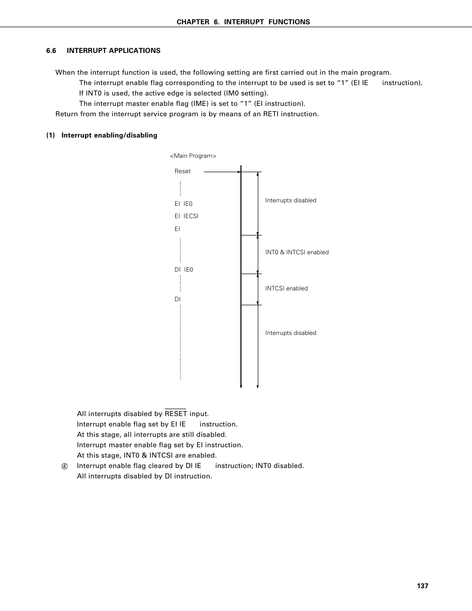 Interrupt applications | NEC PD75402A User Manual | Page 148 / 195