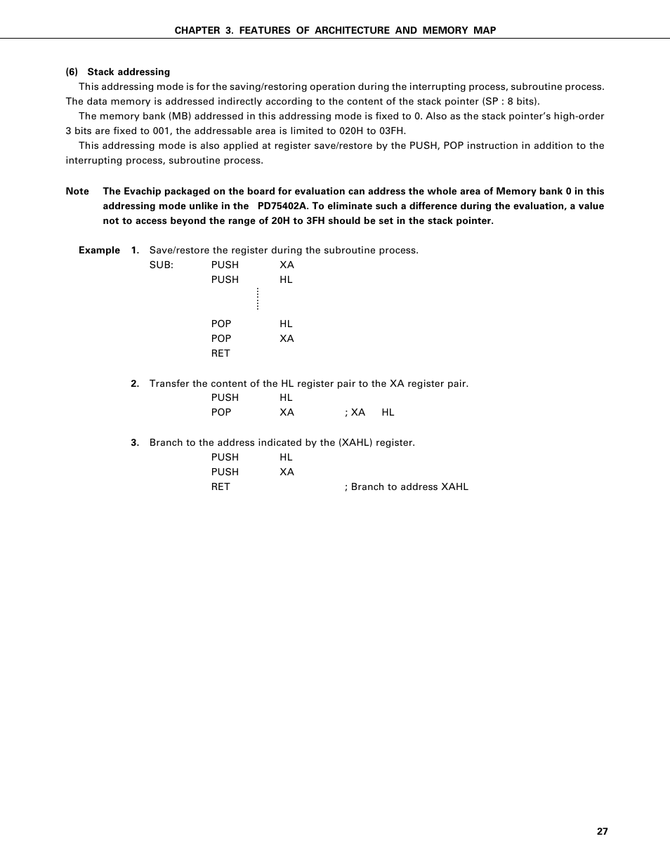 NEC PD75402A User Manual | Page 38 / 195