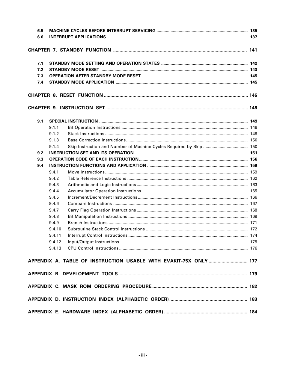 NEC PD75402A User Manual | Page 8 / 195