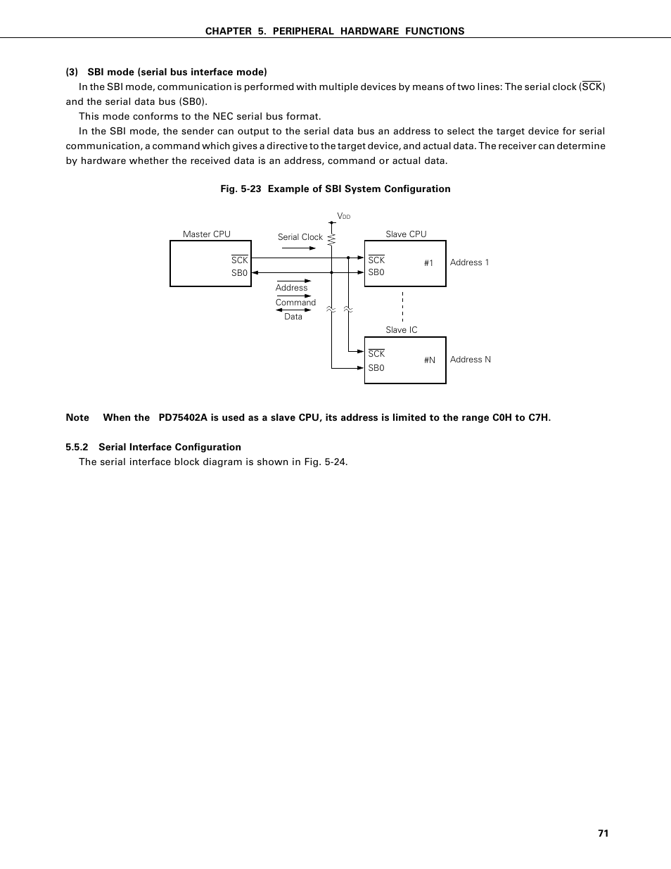 Serial interface configuration | NEC PD75402A User Manual | Page 82 / 195