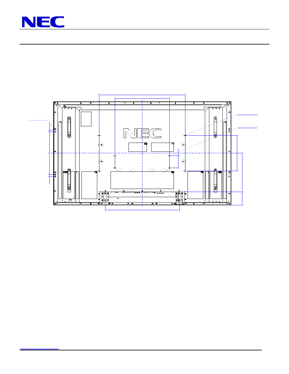 P60xp10-bk installation guide, 60” plasma monitor, Display dimensions (cont.) | Nec display solutions of america, inc | NEC P60XP10-BK User Manual | Page 4 / 10