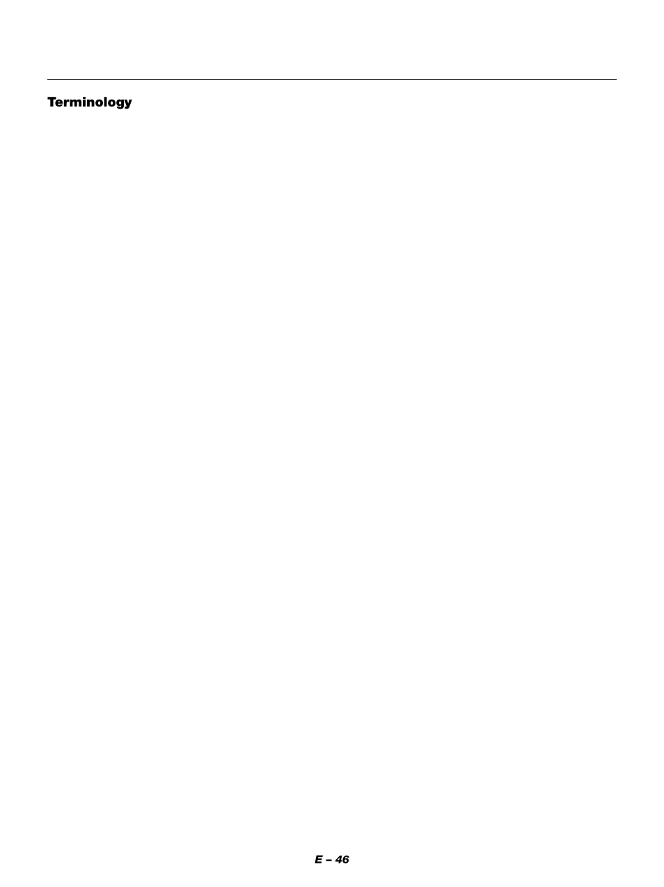 Terminology | NEC MT1050 User Manual | Page 46 / 56