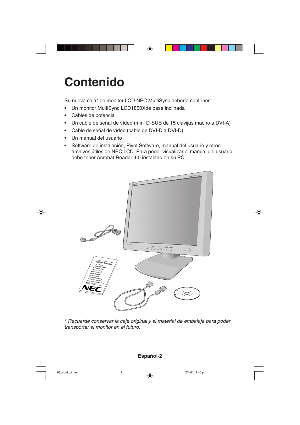 NEC LCD1850X User Manual | Page 85 / 213