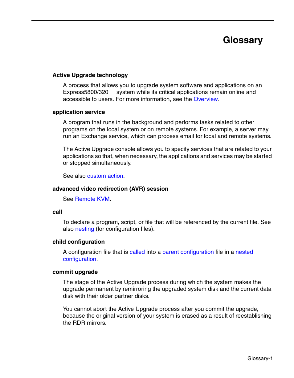 Glossary | NEC 320Fc User Manual | Page 109 / 120