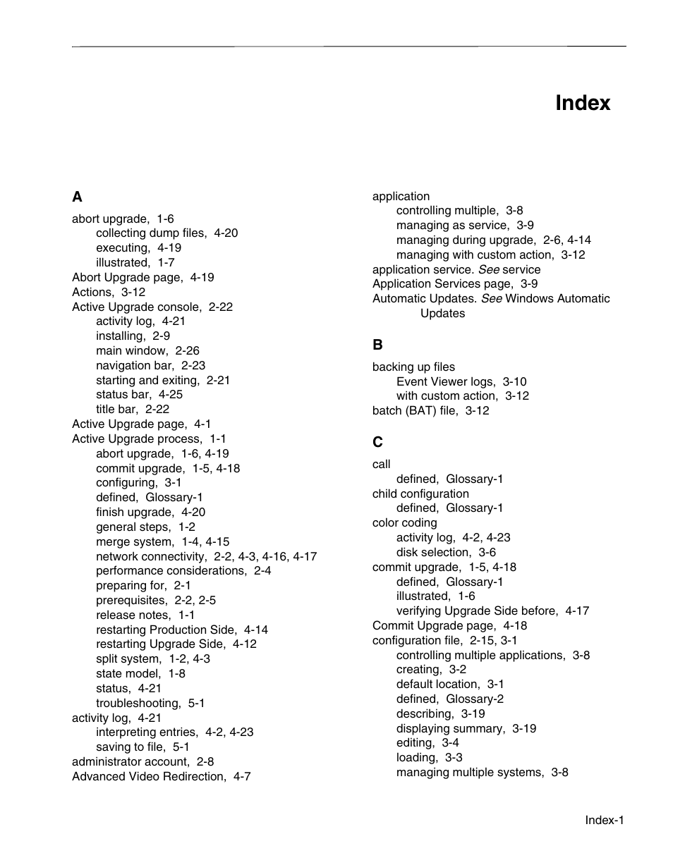 Index | NEC 320Fc User Manual | Page 115 / 120