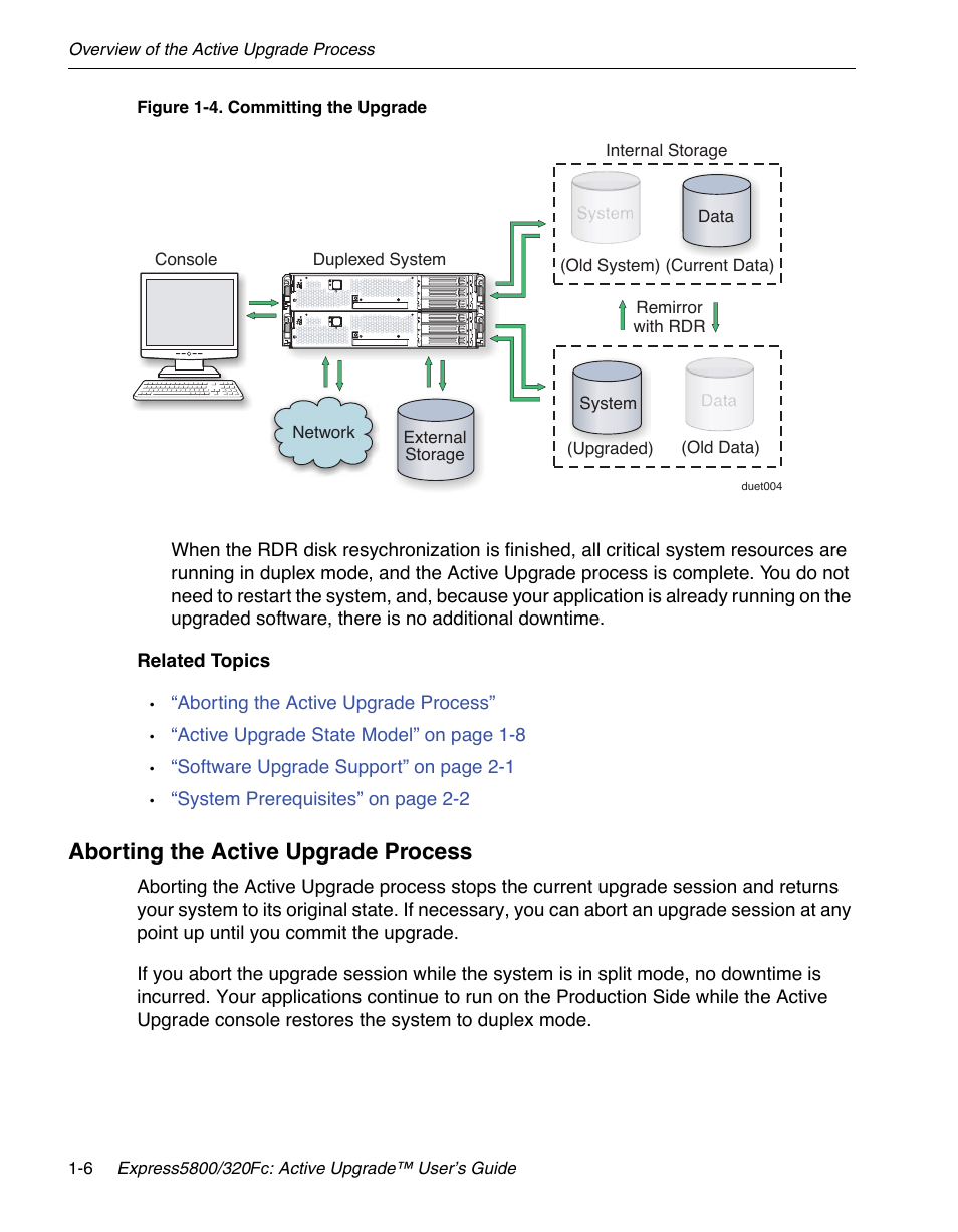 Aborting the active upgrade process | NEC 320Fc User Manual | Page 18 / 120