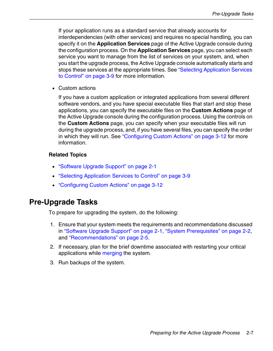 Pre-upgrade tasks | NEC 320Fc User Manual | Page 29 / 120