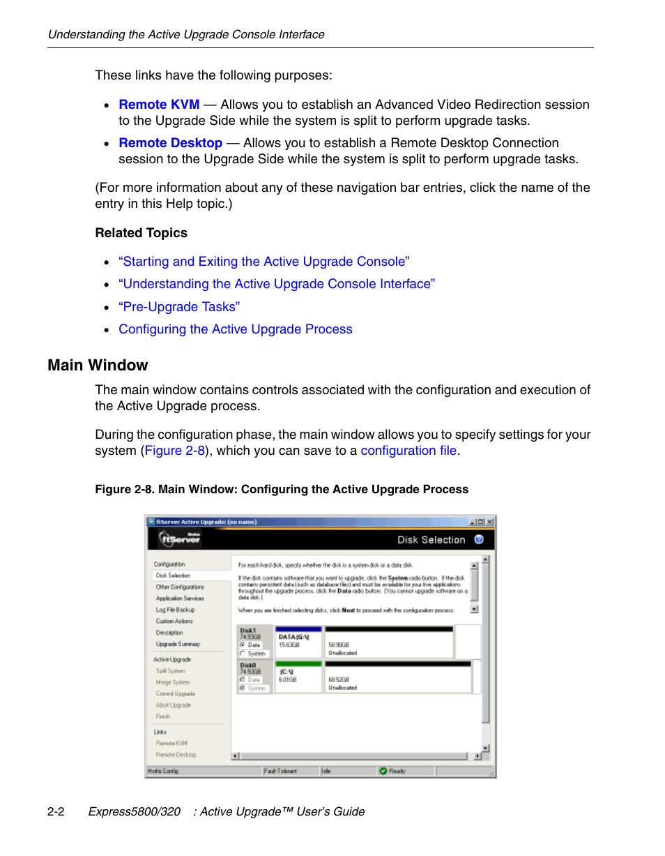 Main window | NEC 320Fc User Manual | Page 48 / 120