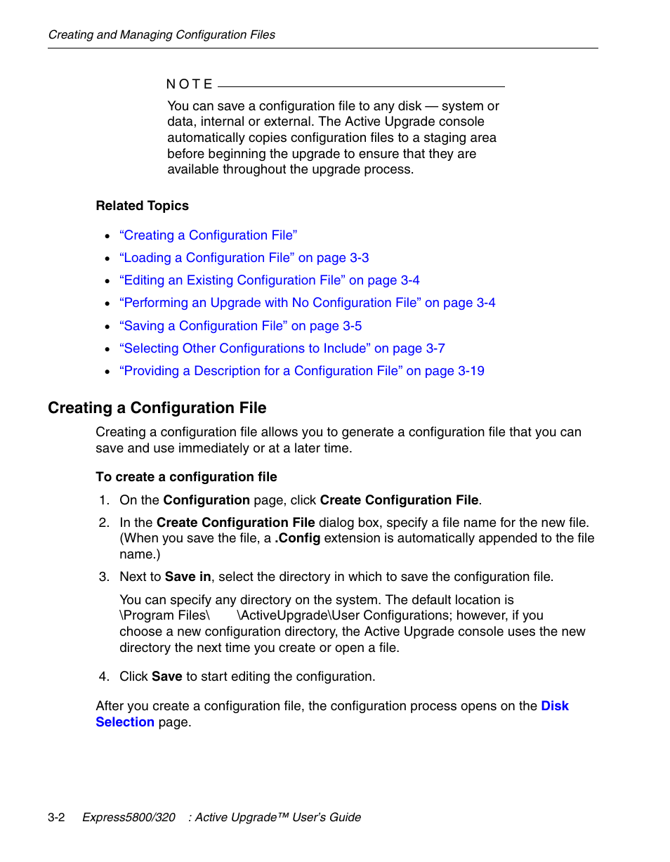 Creating a configuration file | NEC 320Fc User Manual | Page 52 / 120