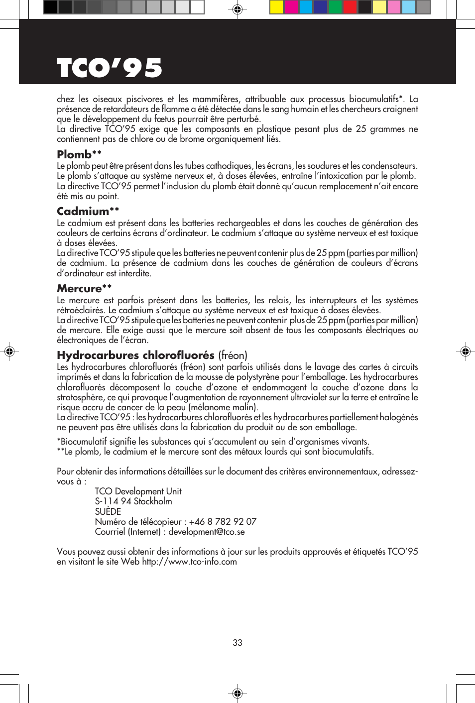 Tco’95 | NEC E1100+ User Manual | Page 35 / 56