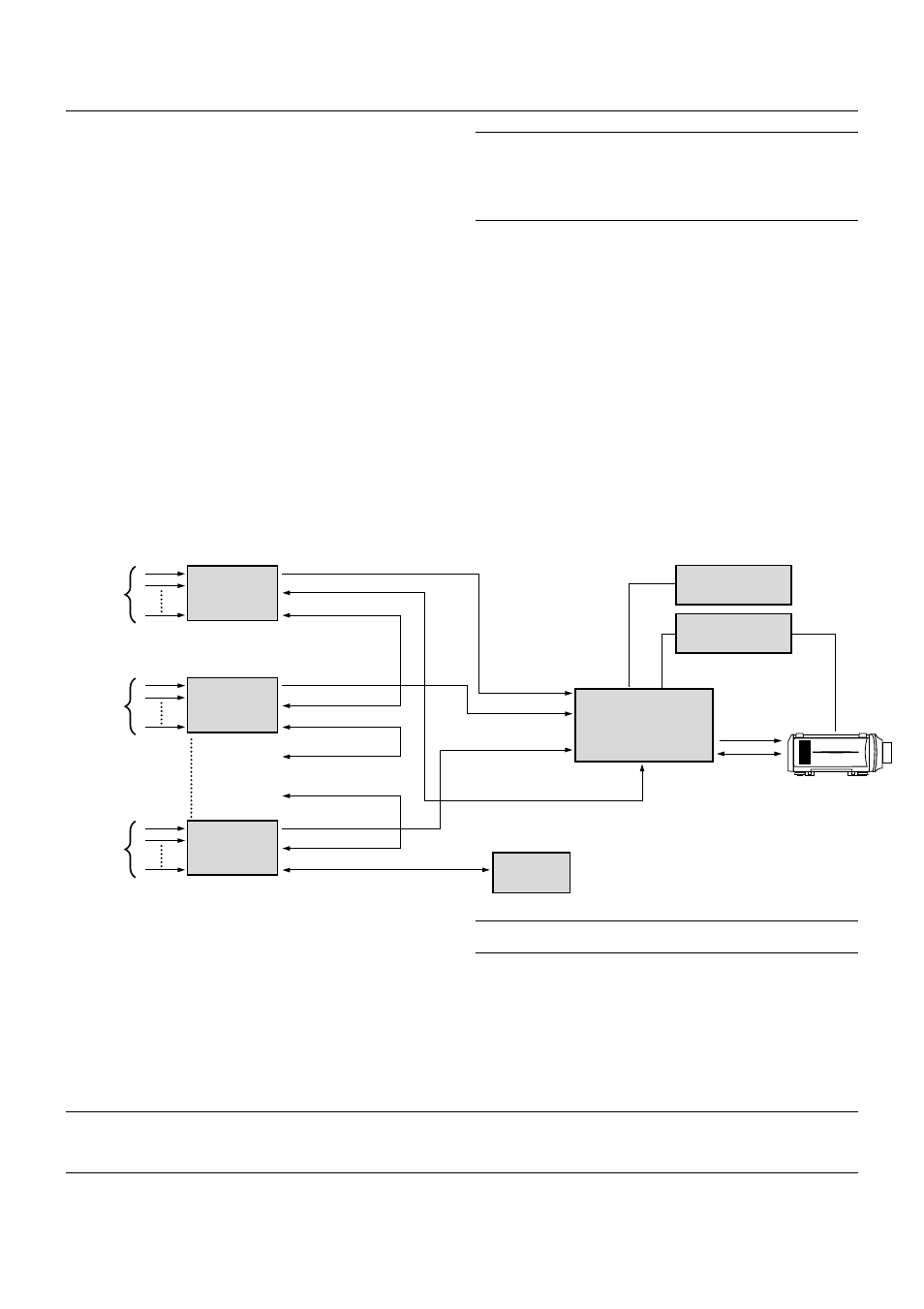 When used with two or more switchers (100 inputs), E – 18, How to make connections | NEC XT5100 User Manual | Page 24 / 52