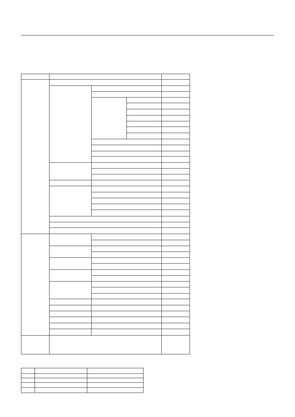 List of menu items available on link mode, E – 44 | NEC XT5100 User Manual | Page 50 / 52