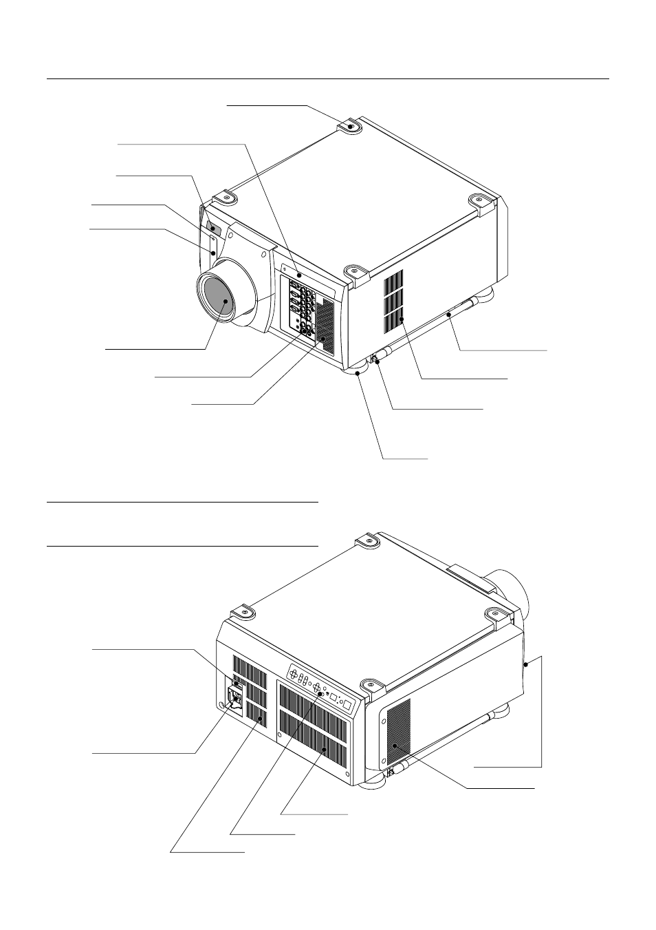 Part names and functions | NEC XT5100 User Manual | Page 8 / 52