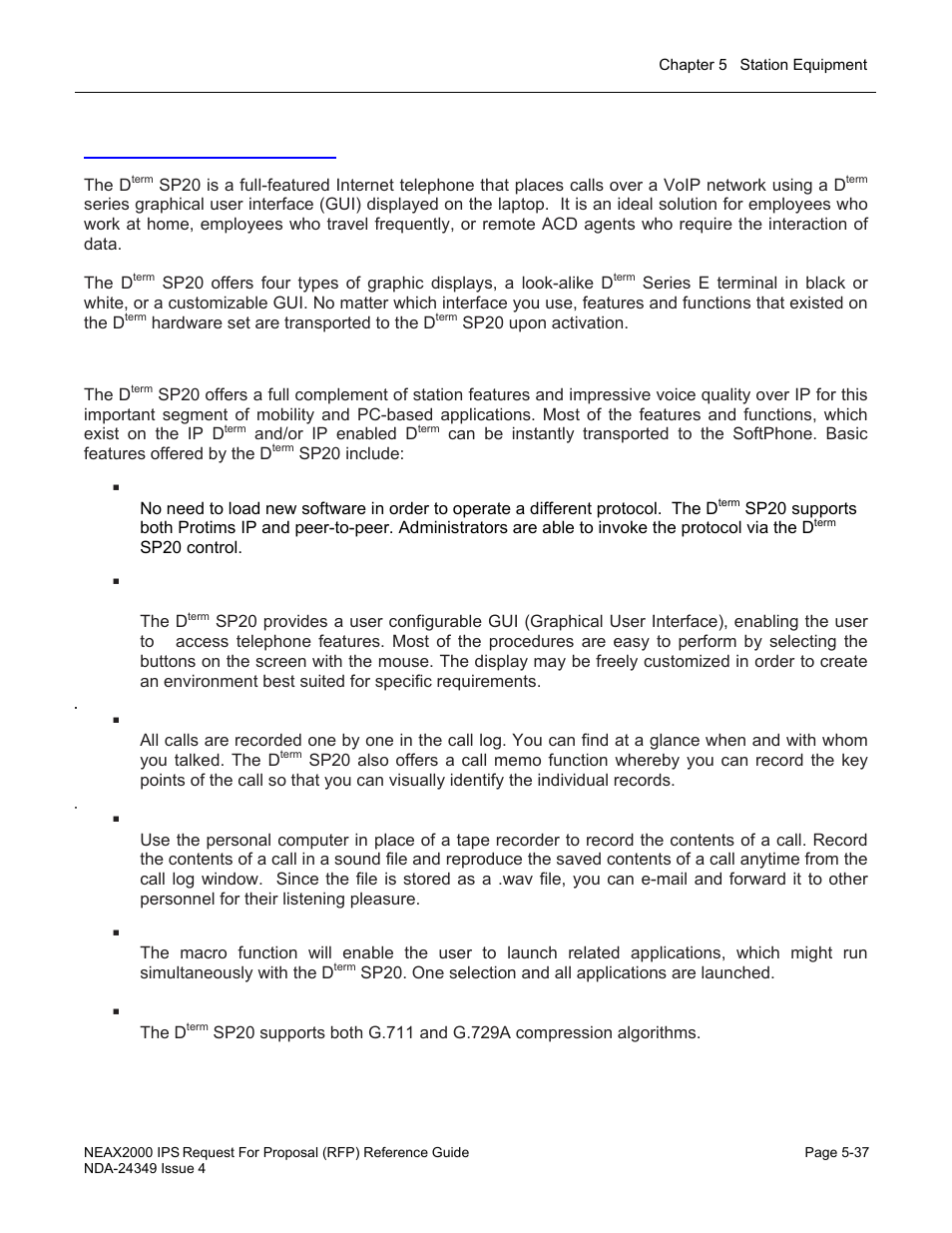 Sp20 softphone | NEC NEAX NDA-24349 User Manual | Page 113 / 421