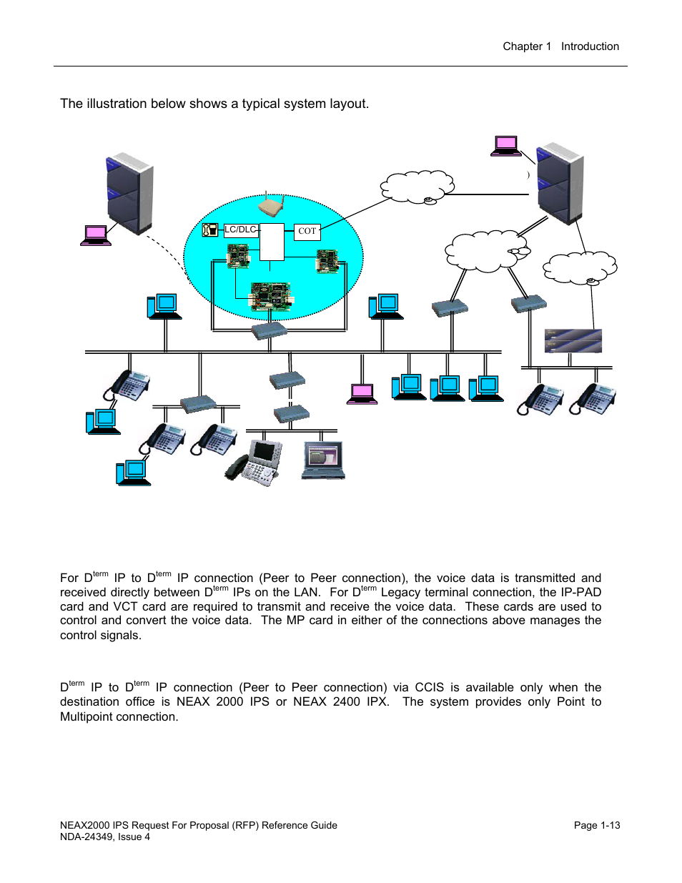 Station to station connection, Ccis connection | NEC NEAX NDA-24349 User Manual | Page 19 / 421