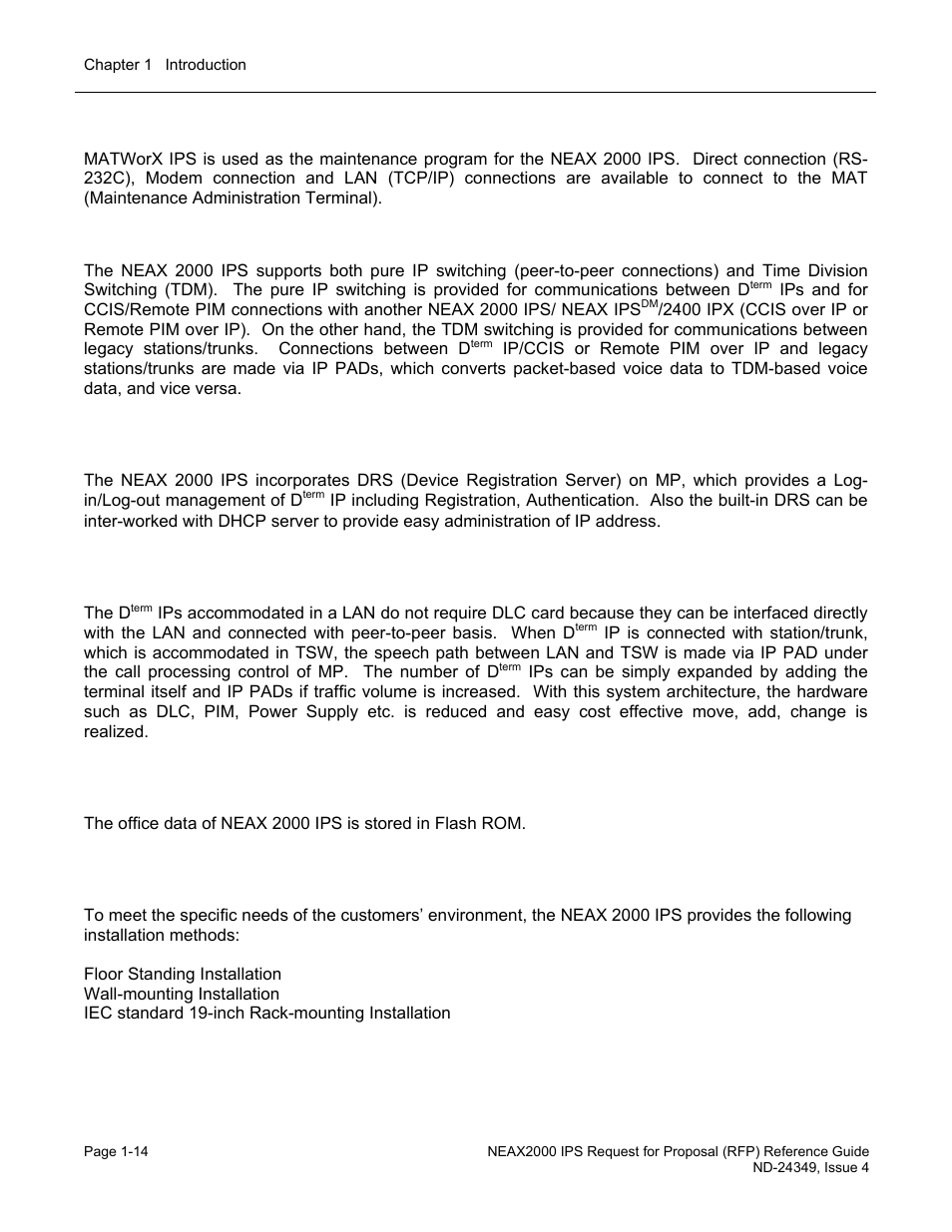 NEC NEAX NDA-24349 User Manual | Page 20 / 421