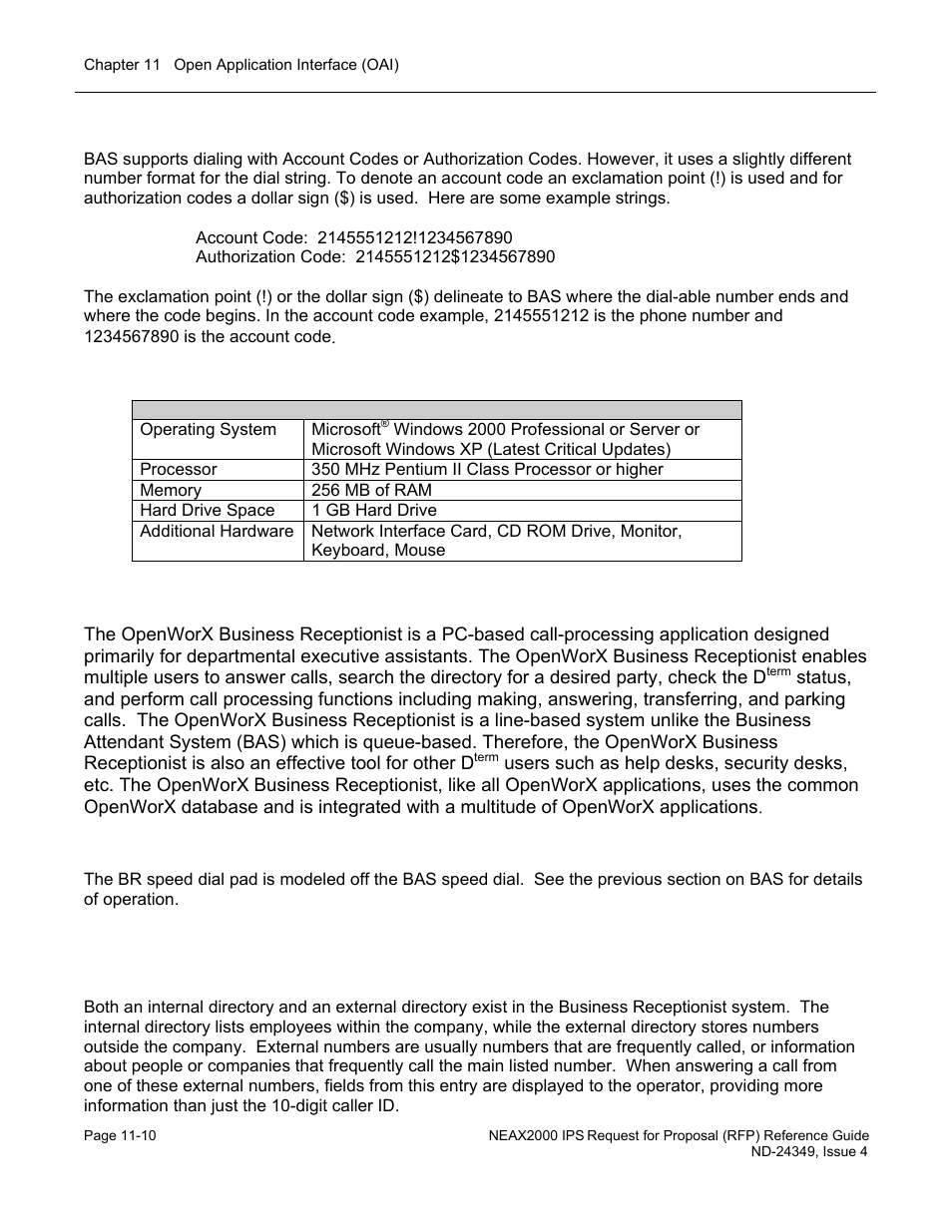 Open worx: business receptionist (br) | NEC NEAX NDA-24349 User Manual | Page 230 / 421