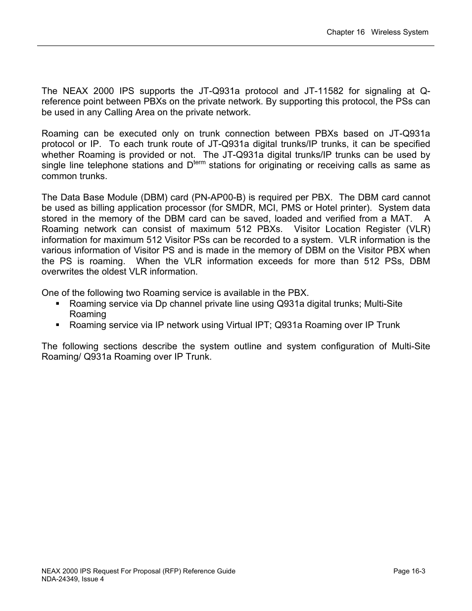 Wireless roaming | NEC NEAX NDA-24349 User Manual | Page 341 / 421