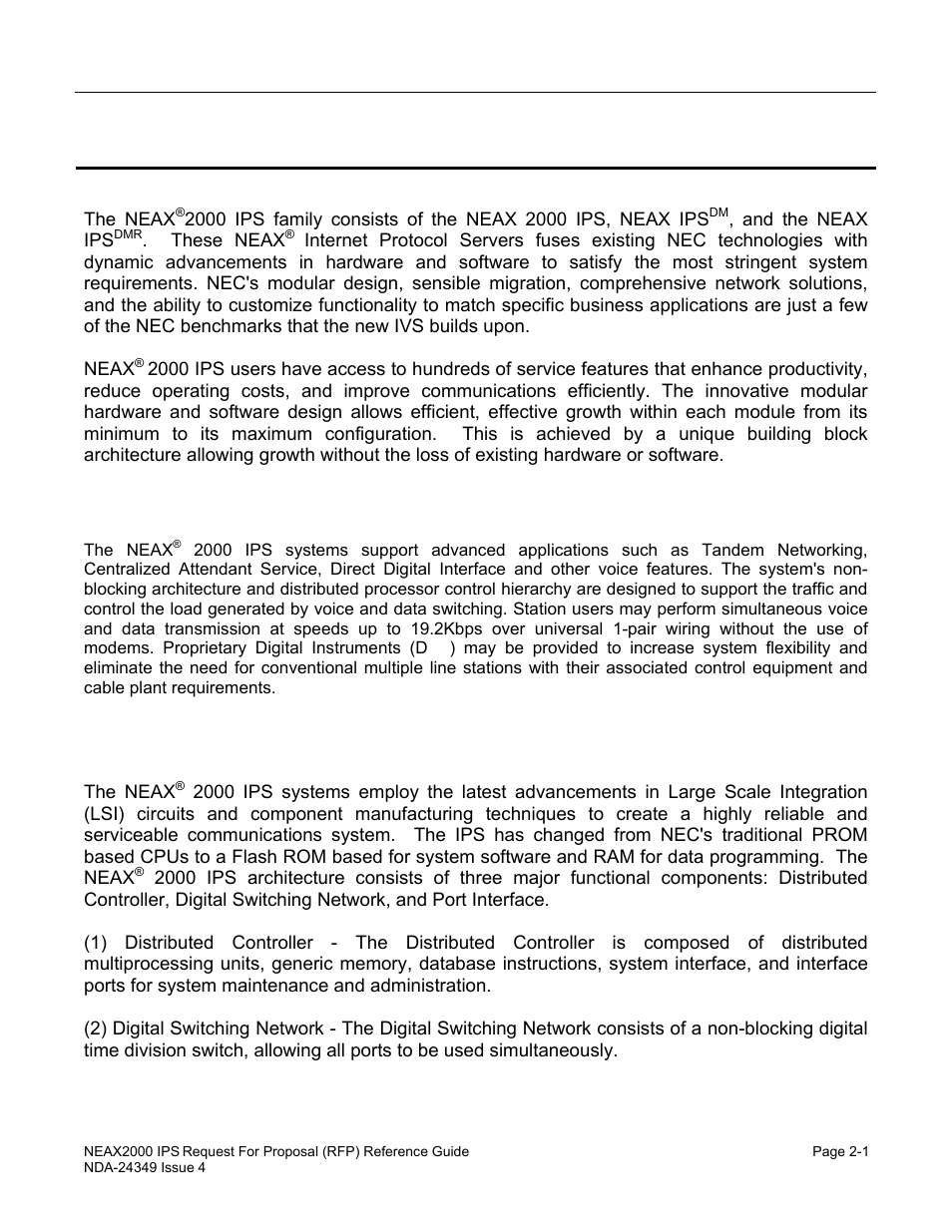 Chapter 2 system architecture, Hardware architecture | NEC NEAX NDA-24349 User Manual | Page 35 / 421