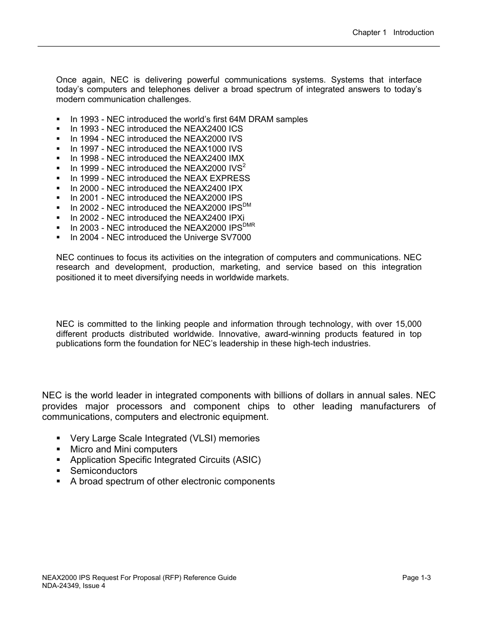 Components | NEC NEAX NDA-24349 User Manual | Page 9 / 421