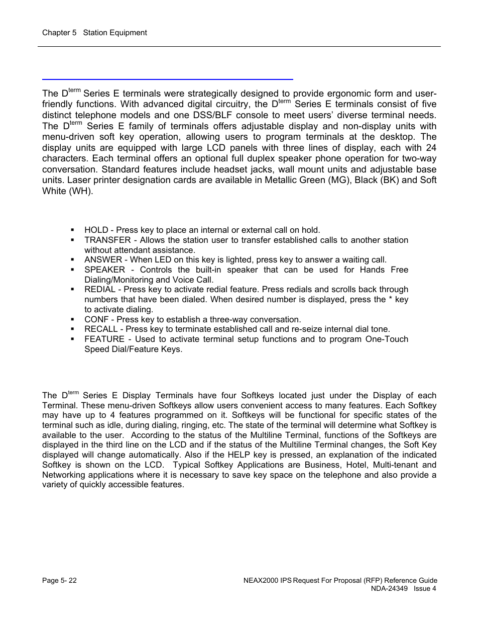 Series e (multi-line digital terminals) | NEC NEAX NDA-24349 User Manual | Page 98 / 421
