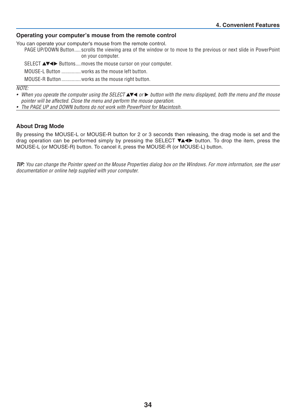 NEC NP41 User Manual | Page 43 / 100
