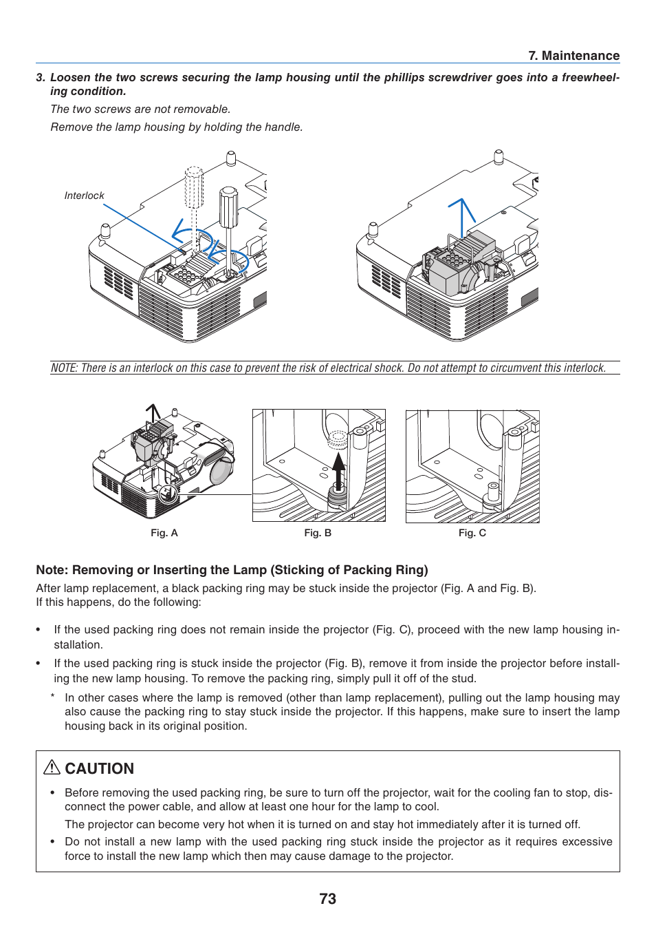 Caution | NEC NP41 User Manual | Page 82 / 100