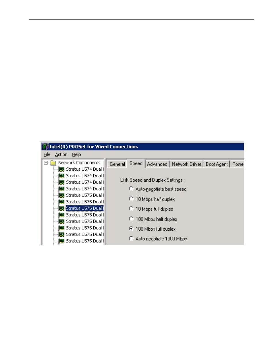 Figure 2-5, Setting the link speed and duplex mode | NEC 5800/320MA User Manual | Page 33 / 74