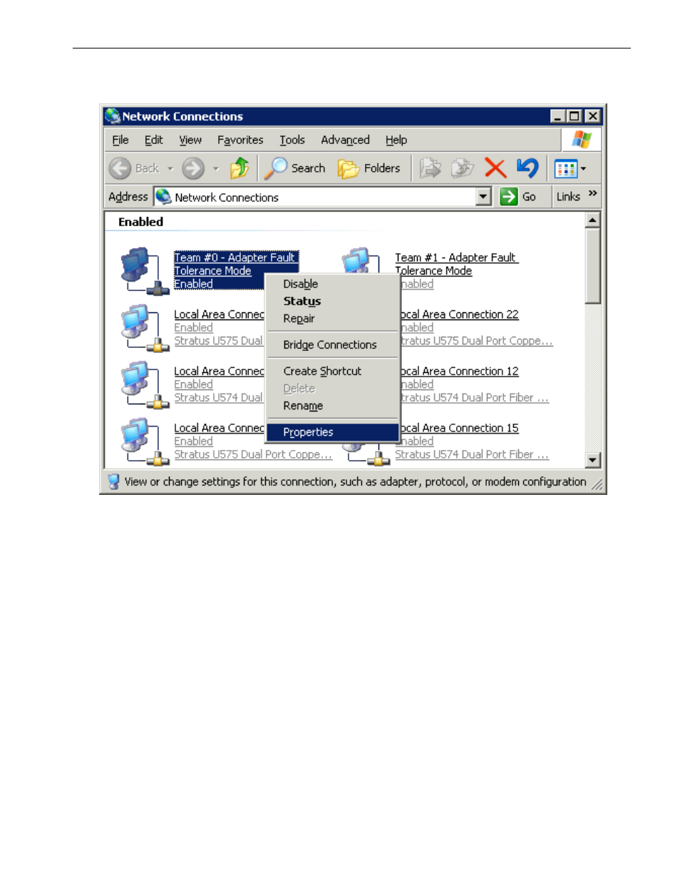 Figure 2-12. network connections window, Figure 2-12 | NEC 5800/320MA User Manual | Page 41 / 74