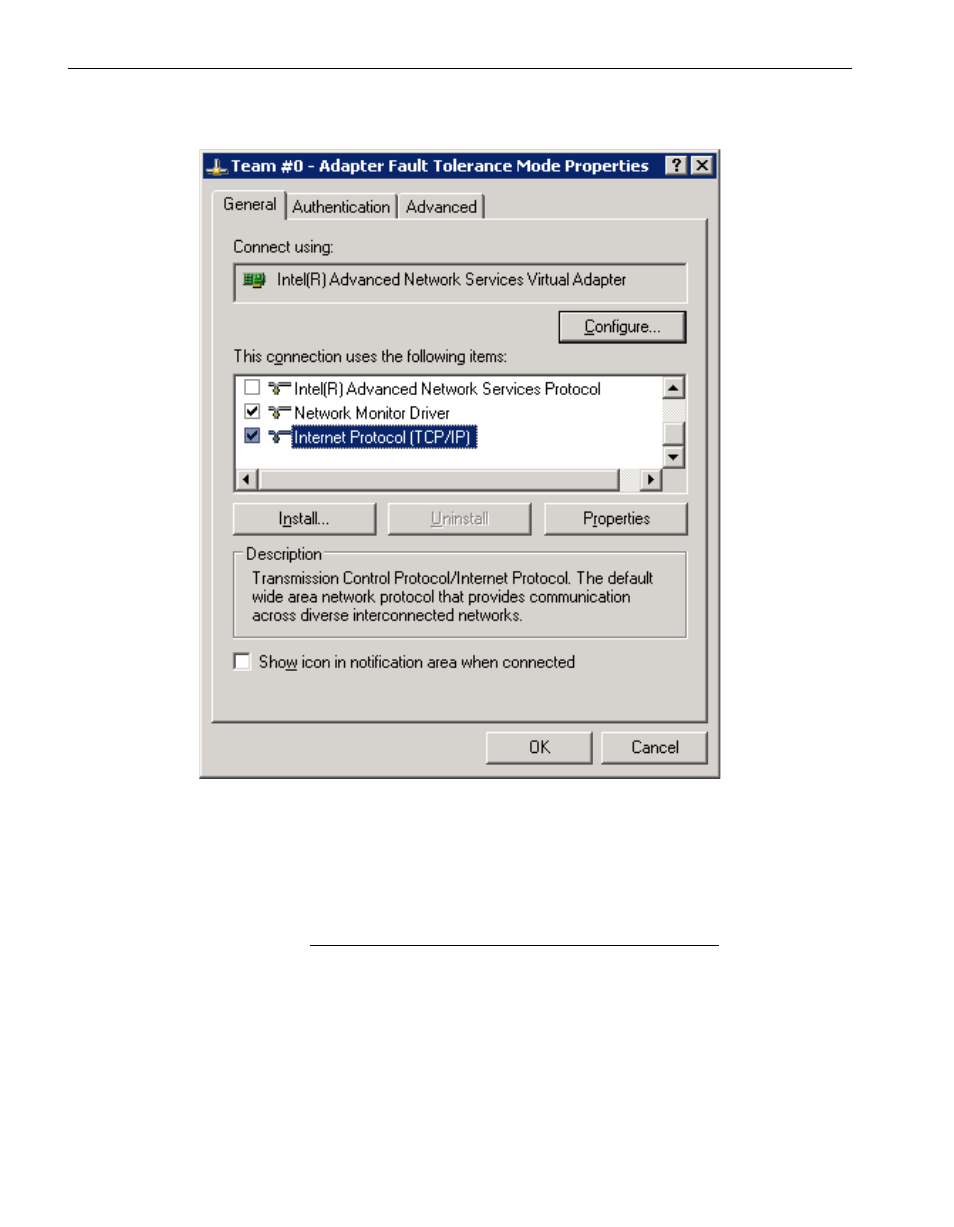 Figure 2-13. ethernet team properties, Figure 2-13 | NEC 5800/320MA User Manual | Page 42 / 74
