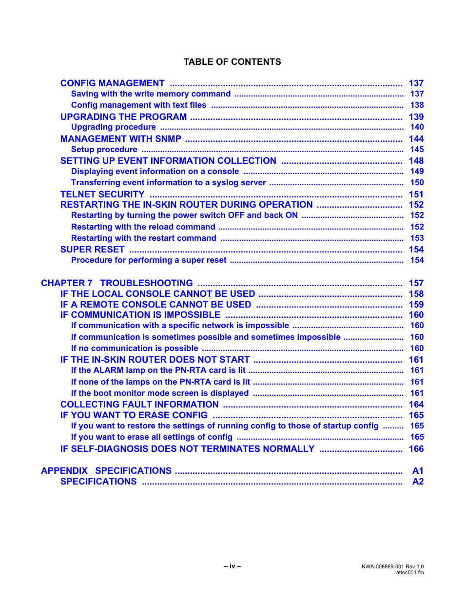 NEC NEAX IPS NWA-008869-001 User Manual | Page 10 / 180