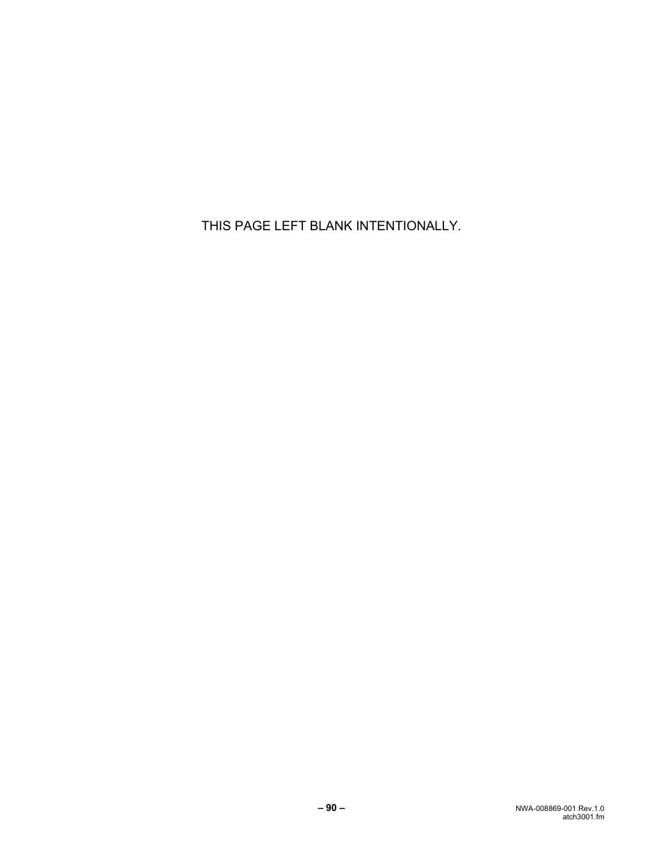 This page left blank intentionally | NEC NEAX IPS NWA-008869-001 User Manual | Page 100 / 180