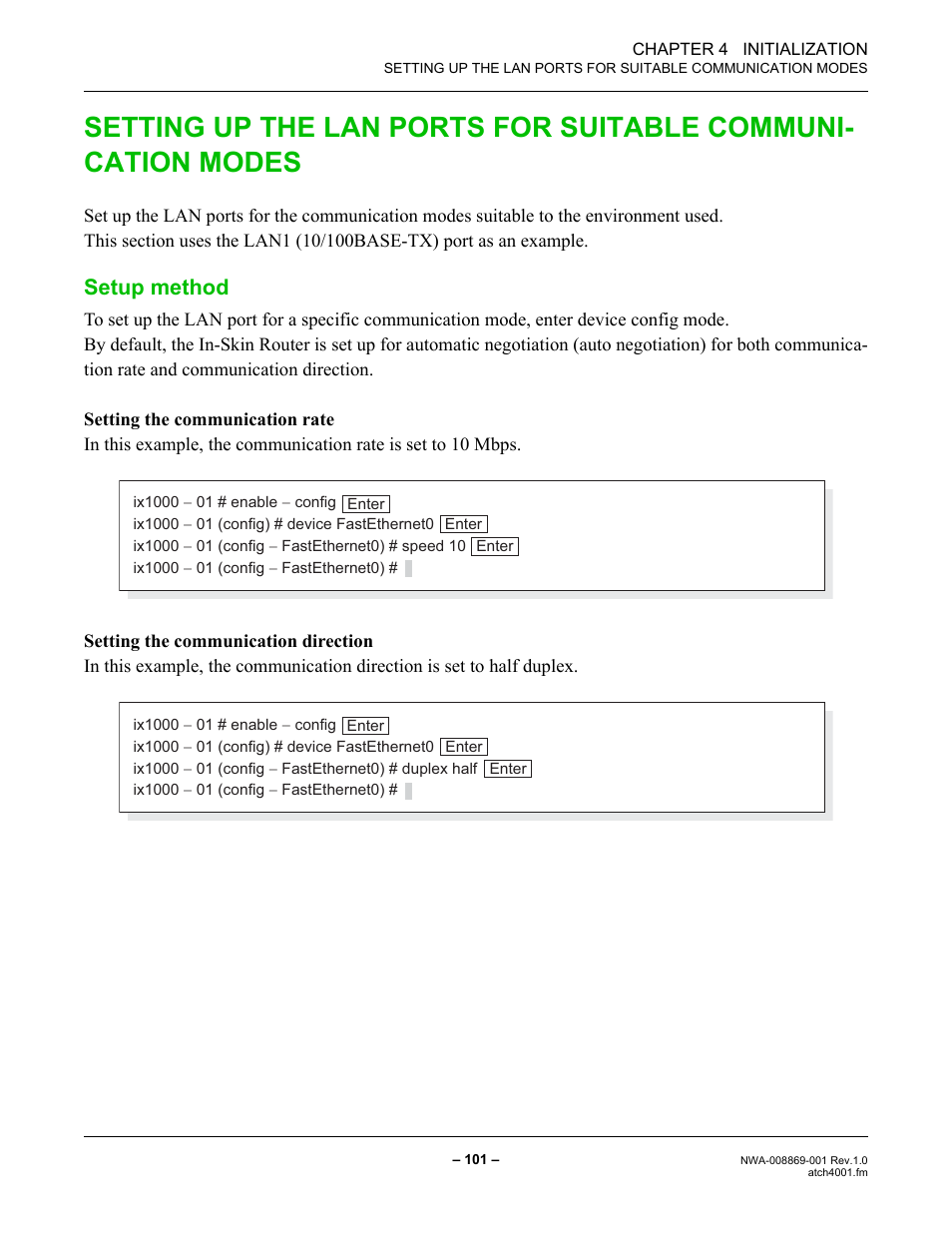 Setup method | NEC NEAX IPS NWA-008869-001 User Manual | Page 111 / 180