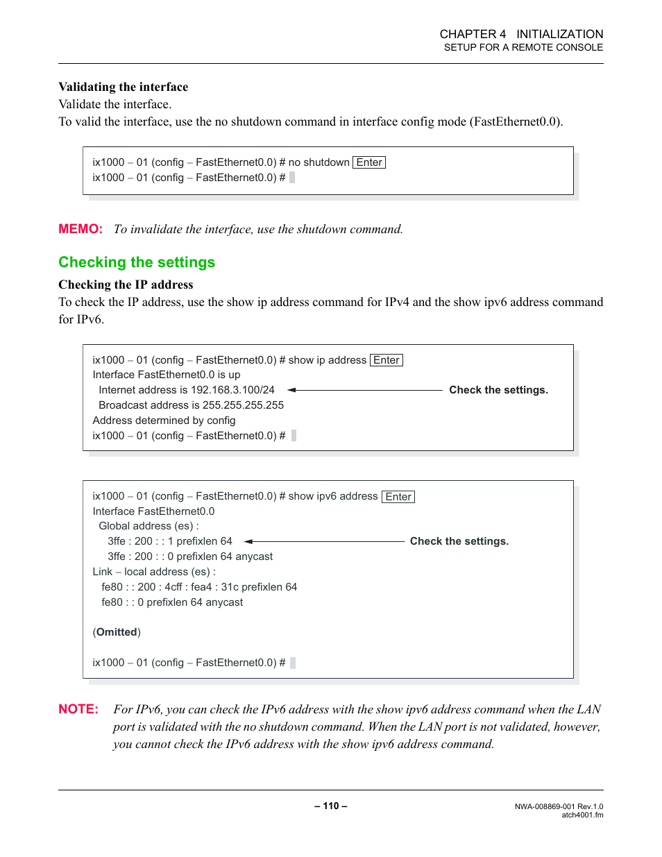 Checking the settings | NEC NEAX IPS NWA-008869-001 User Manual | Page 120 / 180