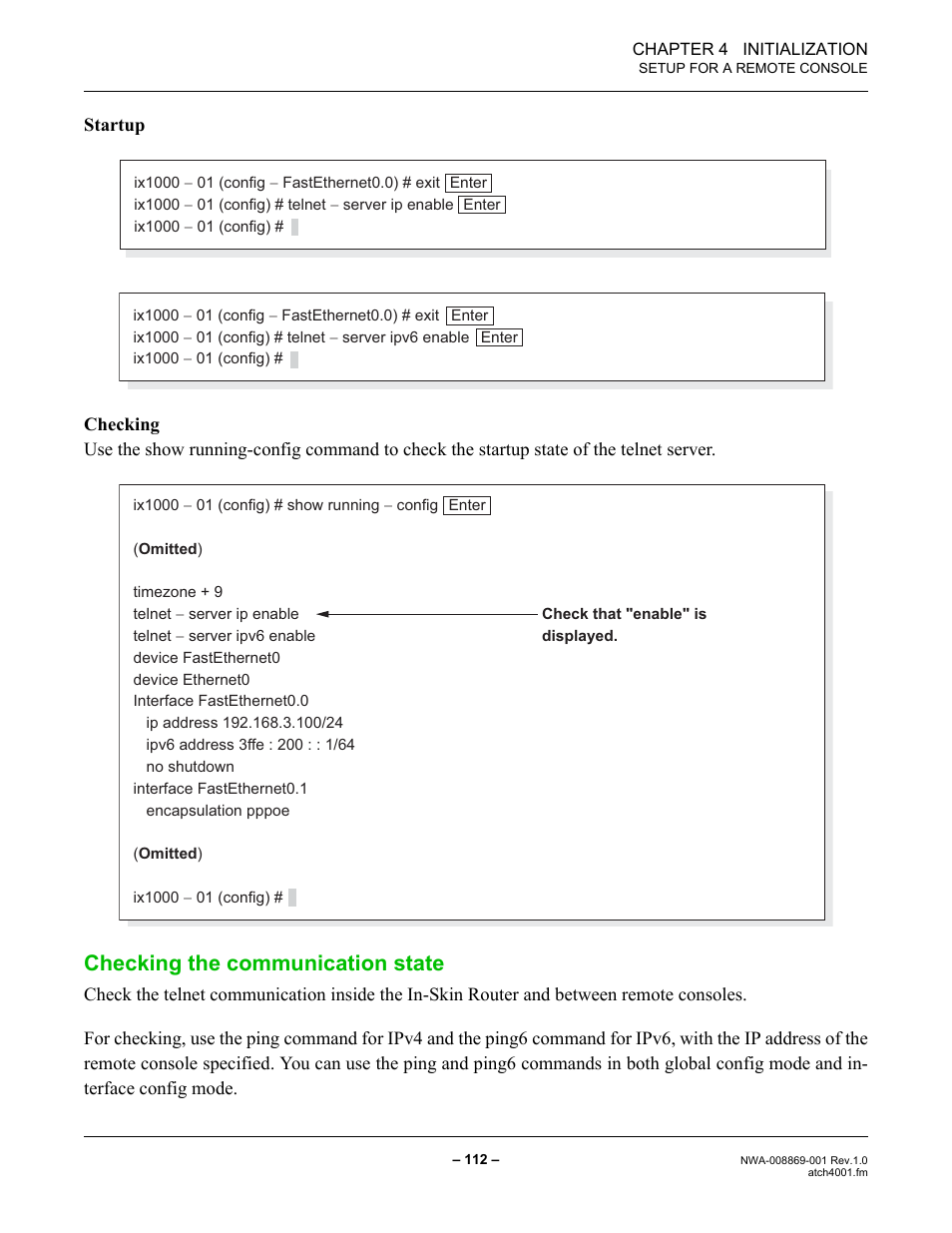 Checking the communication state | NEC NEAX IPS NWA-008869-001 User Manual | Page 122 / 180