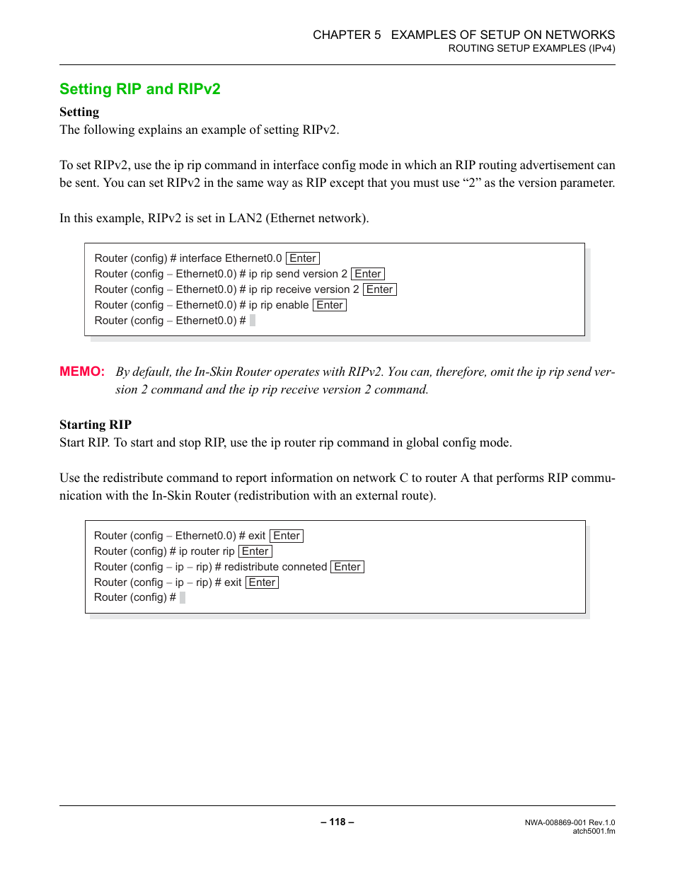 Setting rip and ripv2 | NEC NEAX IPS NWA-008869-001 User Manual | Page 128 / 180