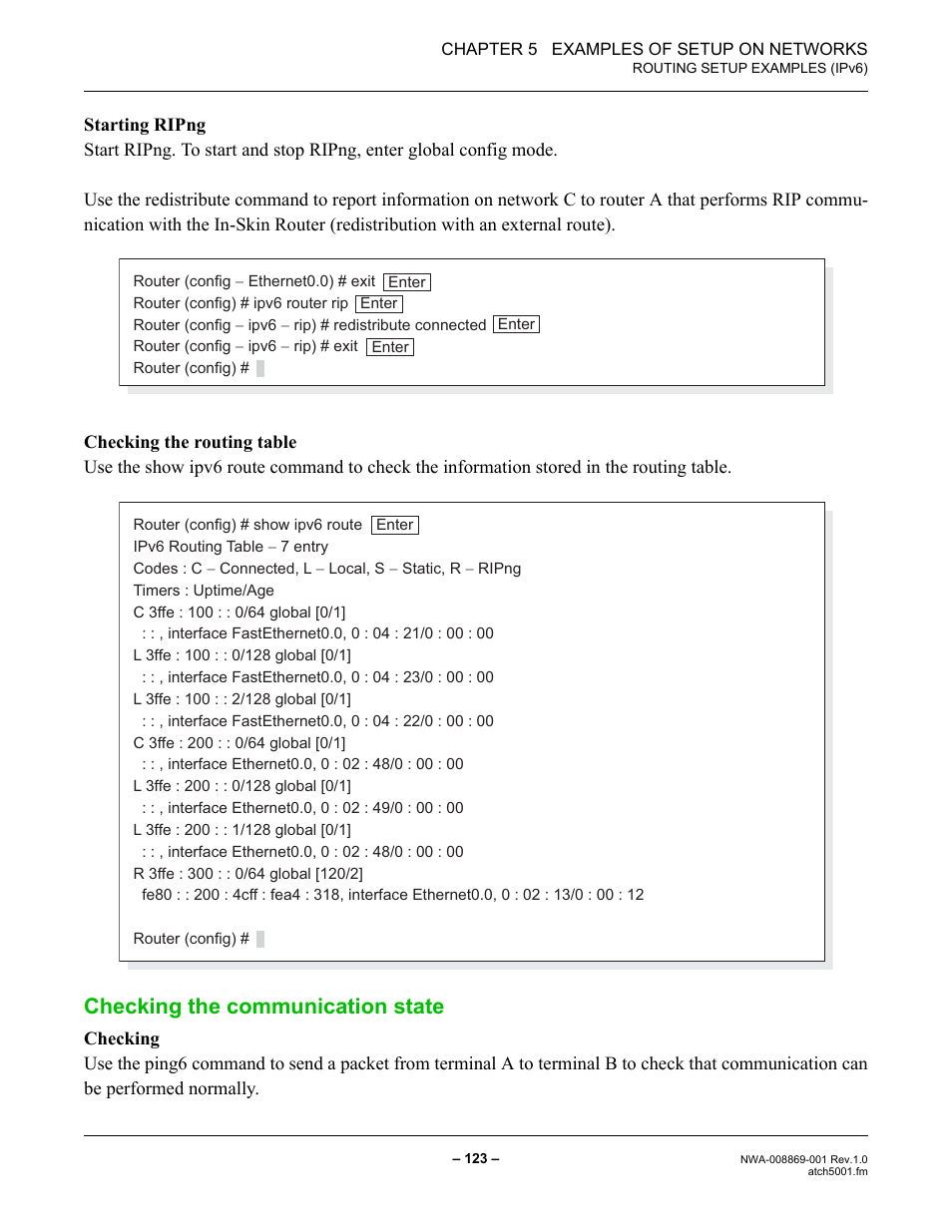 Checking the communication state | NEC NEAX IPS NWA-008869-001 User Manual | Page 133 / 180