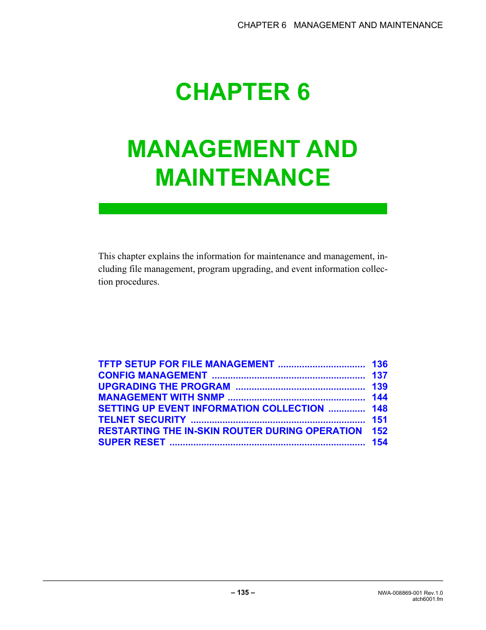 Chapter 6 management and maintenance | NEC NEAX IPS NWA-008869-001 User Manual | Page 145 / 180