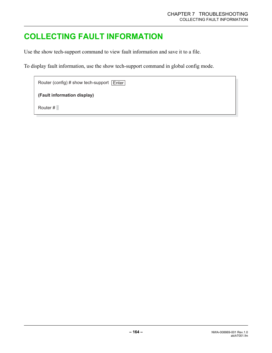 Collecting fault information | NEC NEAX IPS NWA-008869-001 User Manual | Page 174 / 180