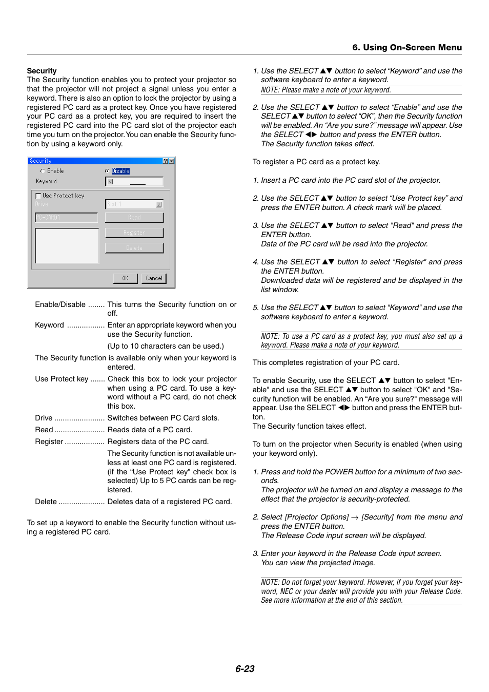 NEC WT600 User Manual | Page 60 / 76