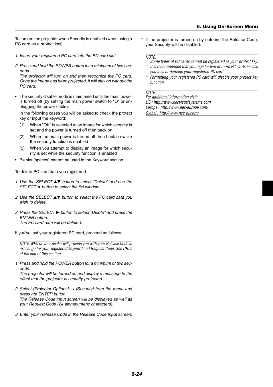 NEC WT600 User Manual | Page 61 / 76