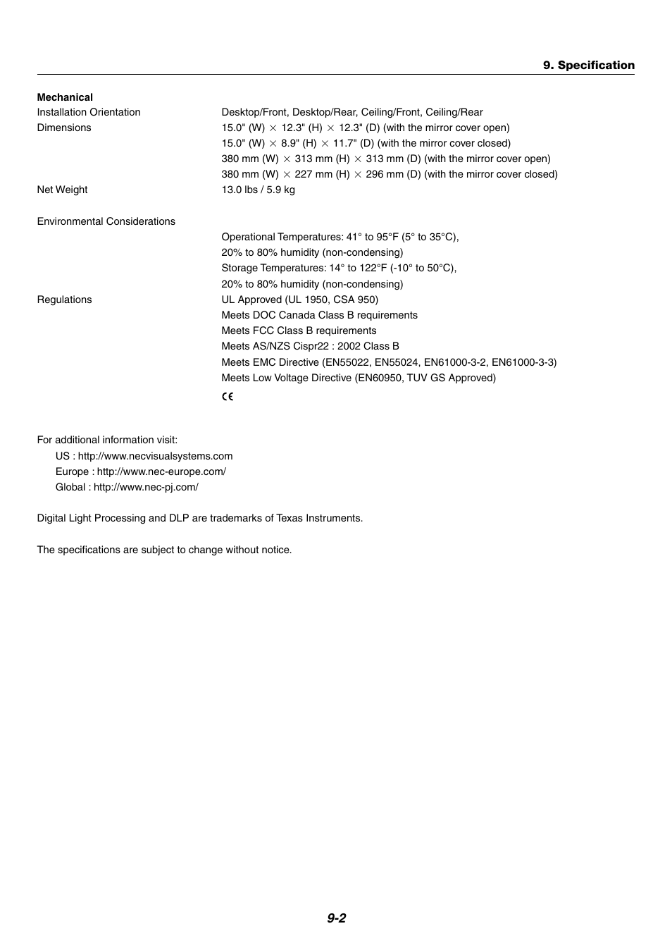 NEC WT600 User Manual | Page 68 / 76