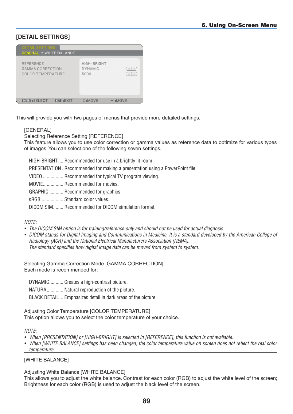 NEC NP2250 User Manual | Page 103 / 183