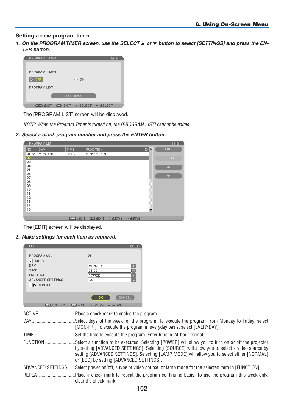 NEC NP2250 User Manual | Page 116 / 183